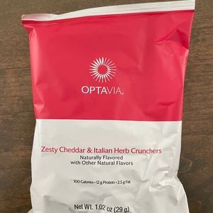 4 Packages Optavia Zesty Cheddar & Italian Crunchers